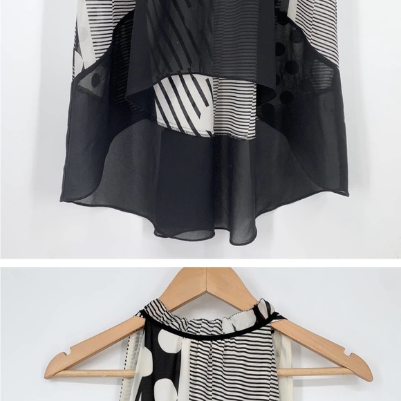 MAEVE Anthropologie brand summer black and white dress. - Picture 13 of 13